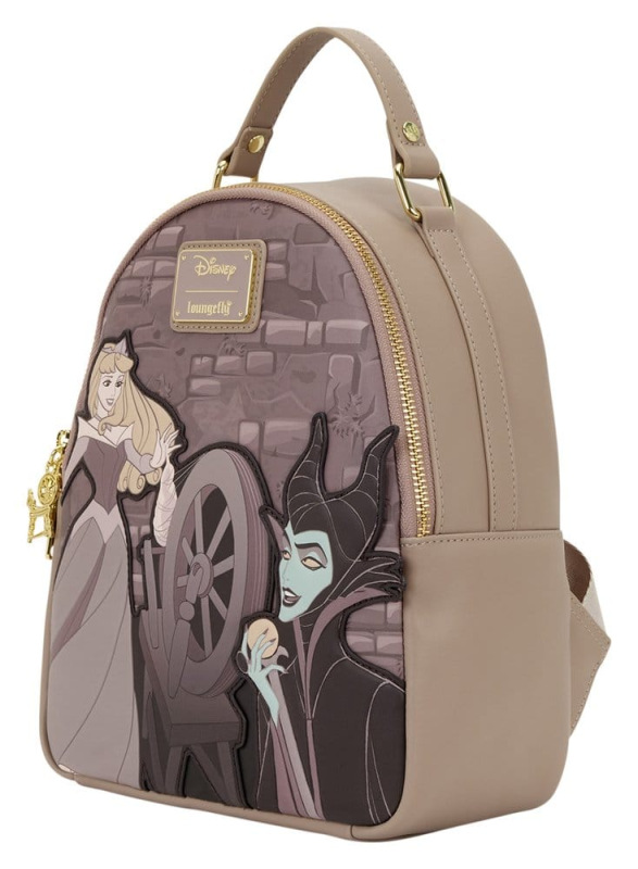 Disney by Loungefly Mini Backpack Sleeping Beauty Spinning Wheel 1