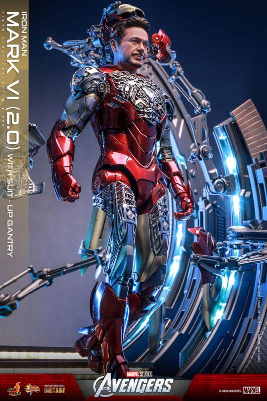 Marvel's The Avengers Movie Masterpiece Diecast Action Figure 1/6 Iron Man Mark VI (2.0) with Suit-U