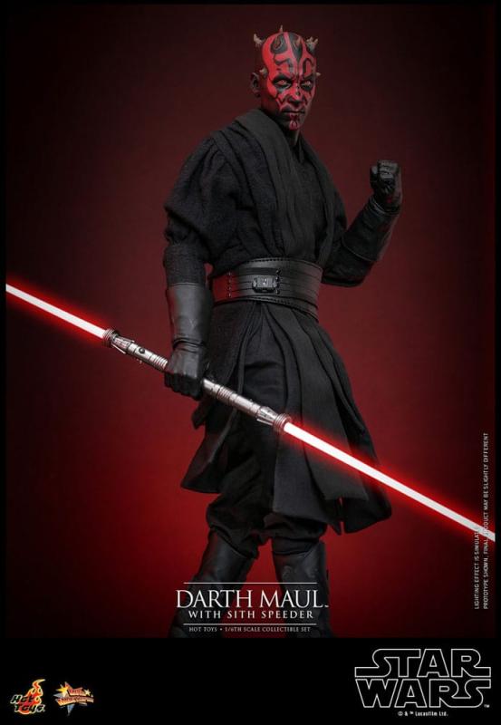 Star Wars Episode I Movie Masterpiece Action Figure 1/6 Darth Maul with Sith Speeder 29 cm