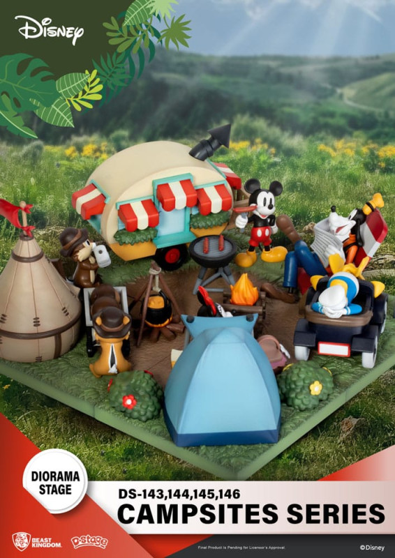 Disney D-Stage Campsite Series PVC Diorama Chip & Dale 10 cm 2