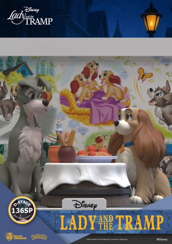 Disney D-Stage PVC Statue Lady and the Tramp 12 cm 5