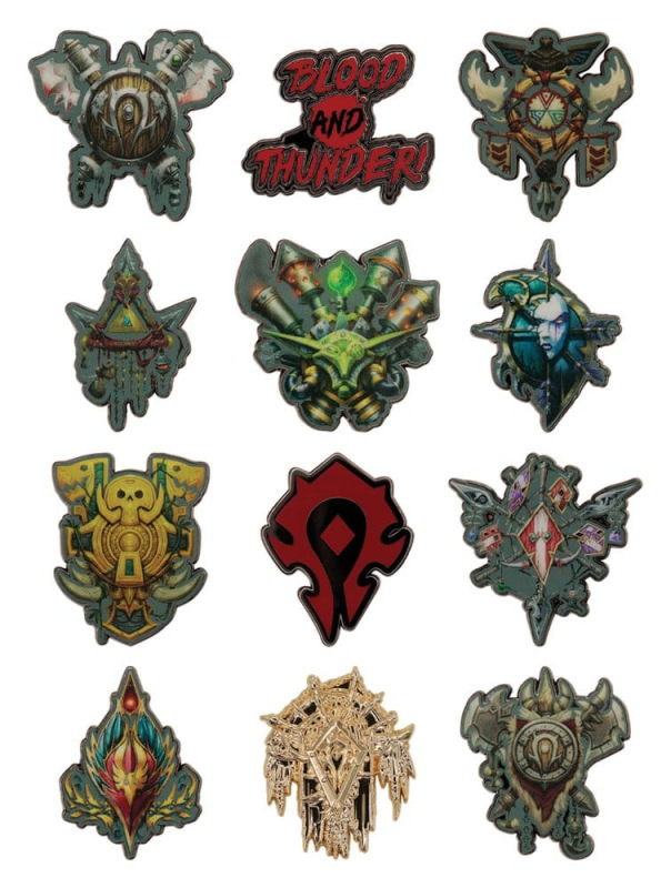World of Warcraft Mystery Pin Badges Horde Blind Box Display (12) 9