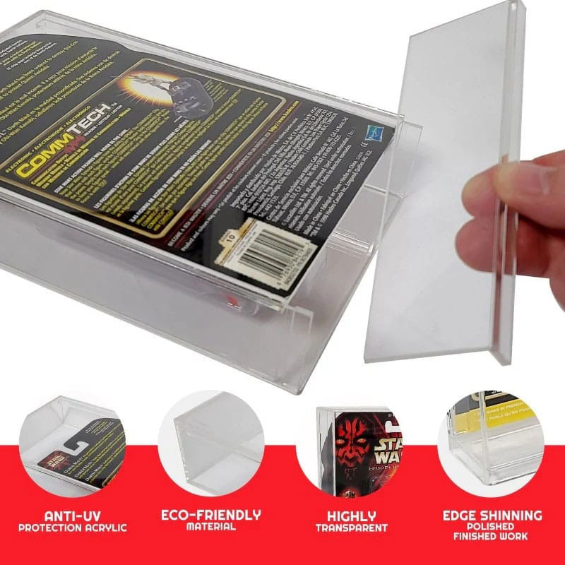 Evoretro Acrylic Display Cases 2-Pack for Action Figures 5