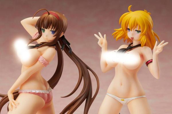 Senran Kagura NewWave Gburst PVC Statue 1/10 Ryobi x Ryona Bare Body Sailor Uniform Ver. 19 cm