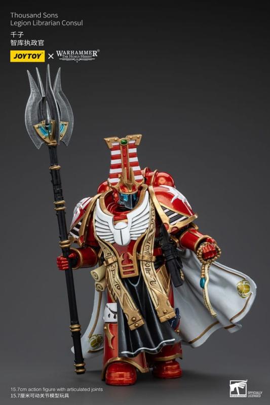 Warhammer The Horus Heresy Action Figure 1/18 Thousand Sons Legion Librarian Consut 16 cm