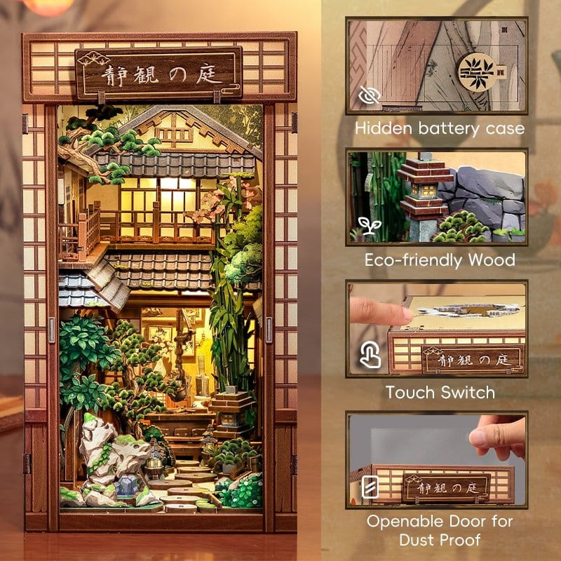 Book Nook Serene Courtyard 22 x 12 cm 3