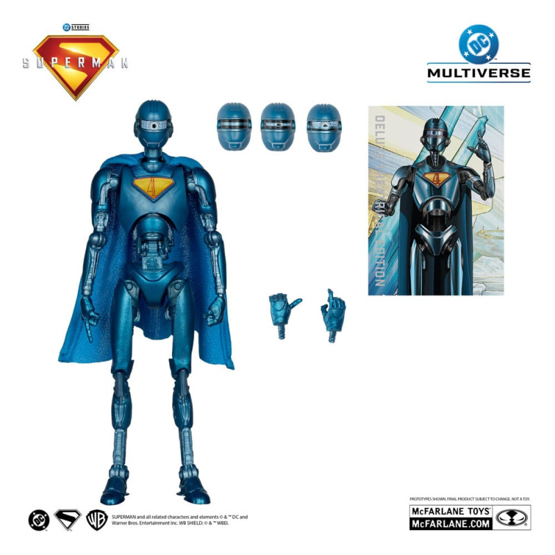 Superman (2025) DC Multiverse Deluxe Action Figure Superman Robot (Red Platinum Edition) 18 cm 2