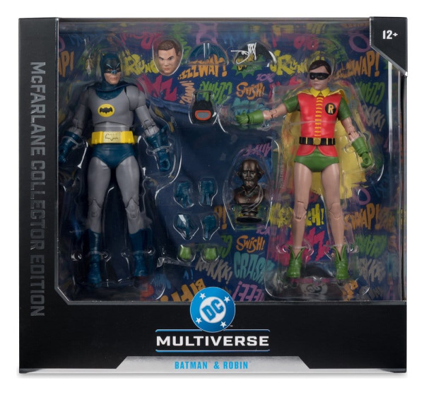 Batman Classic TV Series DC Multiverse McFarlane Collector Edition Action Figure 2-Pack Batman and R 9