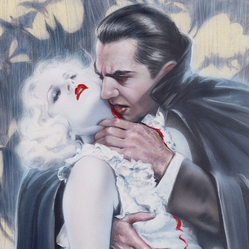 Dracula Art Print The Kiss by Olivia De Berardinis 70 x 43 cm - unframed 2