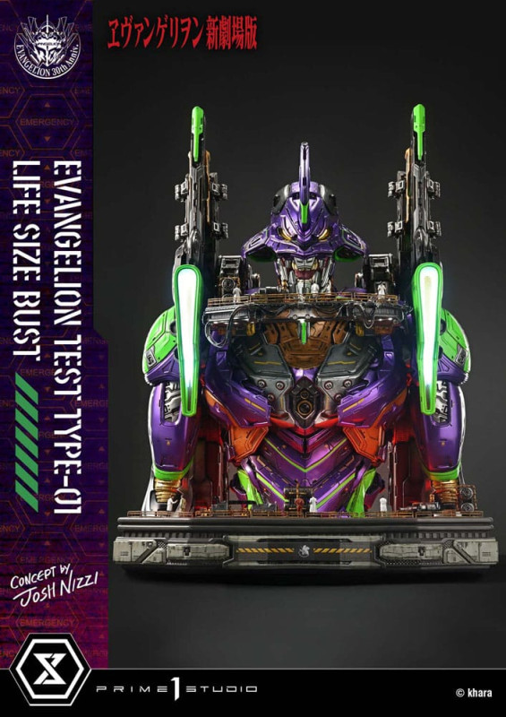 Neon Genesis Evangelion Life Size Bust 1/1 Test Type-01 (Concept by Josh Nizzi) Bonus Ver. 86 cm 6