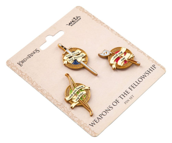 The Lord of the Rings Trilogy Pin Set Weapons of the Fellowship 2