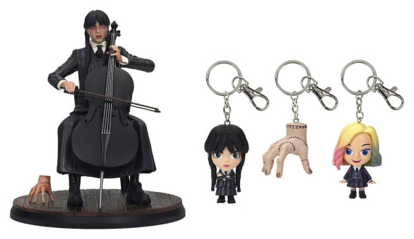 Wednesday Cello Figure with Figurative Keychain 20 cm 1