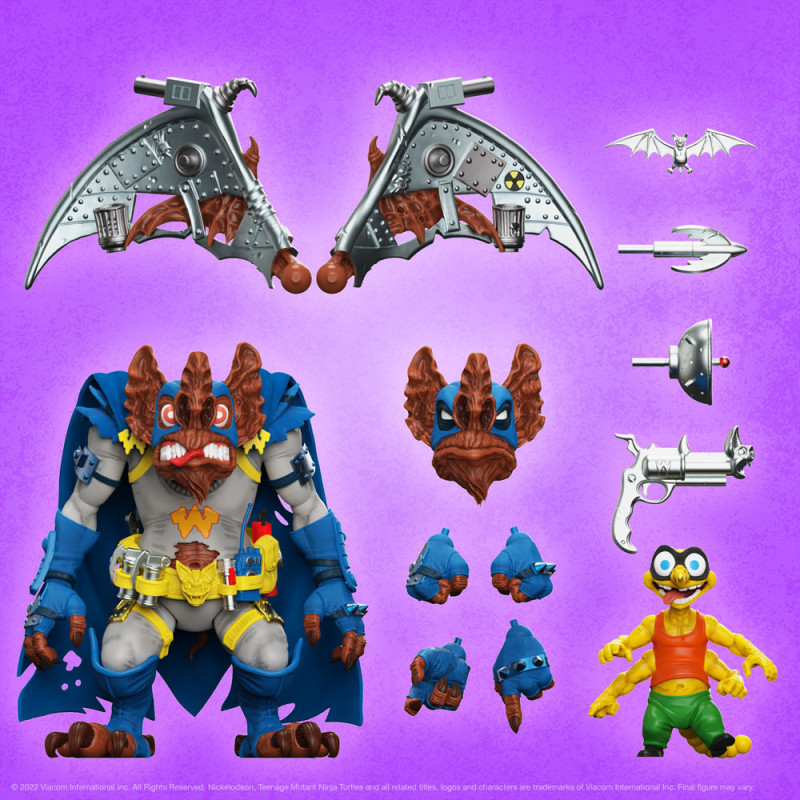 Teenage Mutant Ninja Turtles Ultimates Action Figure Wingnut & Screwloose 18 cm 7