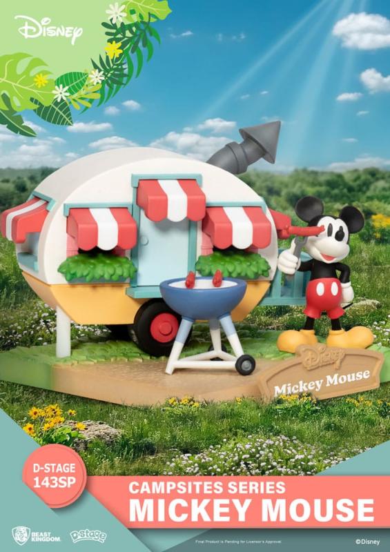 Disney D-Stage Campsite Series PVC Diorama Mickey Mouse Special Edition 10 cm