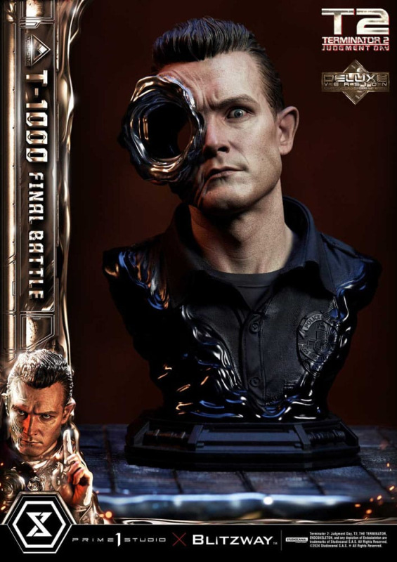 Terminator 2 Museum Masterline Series Statue 1/3 T-1000 Final Battle Deluxe Version 73 cm 4