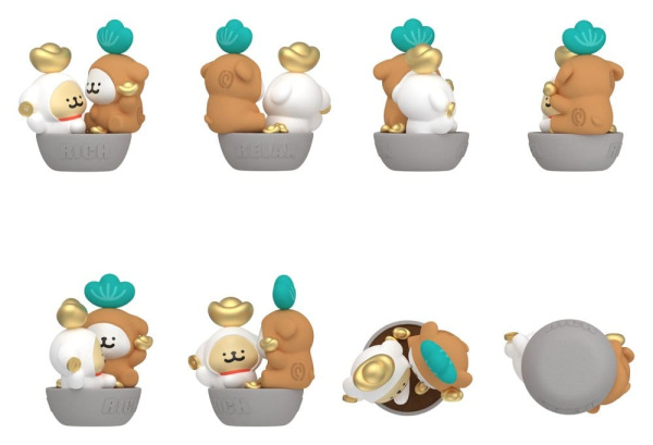 Maltese Blind Box Mini Figures Lucky Paws Series Display (8) 9