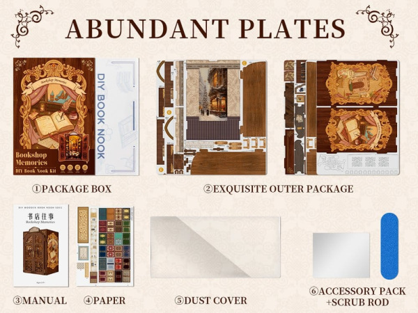 Book Nook Bookshop Memories 17 x 10 cm 7