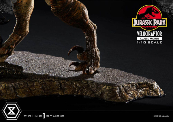 Jurassic Park Prime Collectibles Statue 1/10 Velociraptor Closed Mouth 19 cm 10