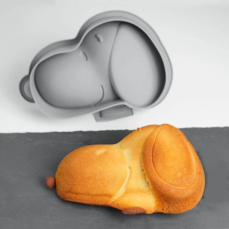 Peanuts Silicone Baking Tray Snoopy grey 1