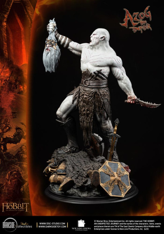 The Hobbit MS Series Statue 1/3 Azog The Defiler John Howe Signature Edition Edition 90 cm 4