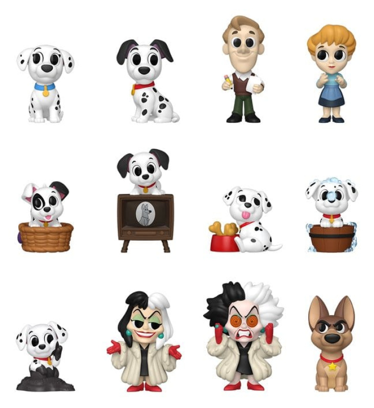 One Hundred and One Dalmatians Mini Figures PDQ 5 cm Display (12) 1