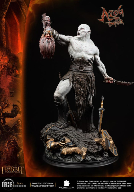 The Hobbit MS Series Statue 1/3 Azog The Defiler John Howe Signature Edition Edition 90 cm 9