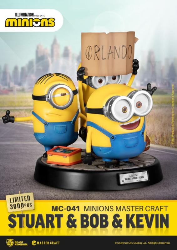 Minions Master Craft Statue Stuart & Bob & Kevin 35 cm 1