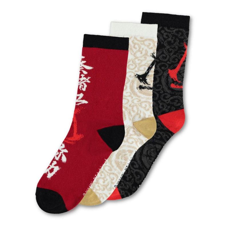 Assassin´s Creed Shadows Socks 3-Pack Crew 43-46 1