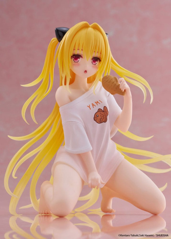 To Love-Ru Darkness PVC Statue Desktop Cute Figure Golden Darkness Roomwear Ver. 13 cm 10