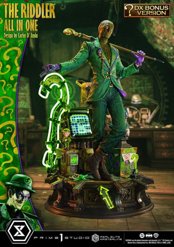 DC Comics Real Elite Masterline Series Statue 1/3 The Riddler All In One (Design by Carlos D'Anda) D 3