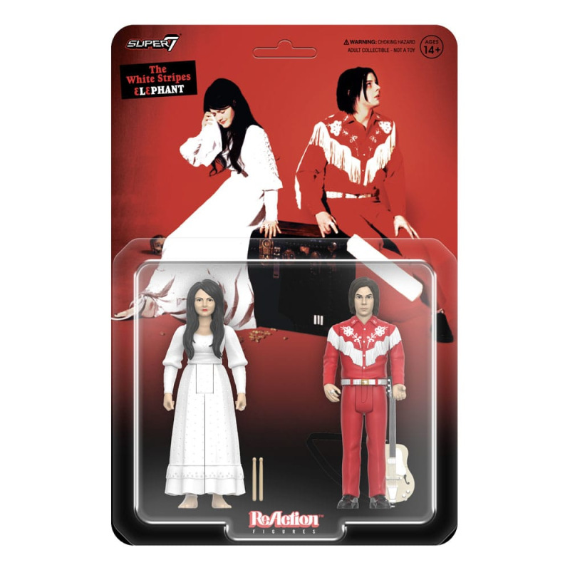 The White Stripes ReAction Action Figures 2-Pack Wave 02 The White Stripes (Elephant) 10 cm 1