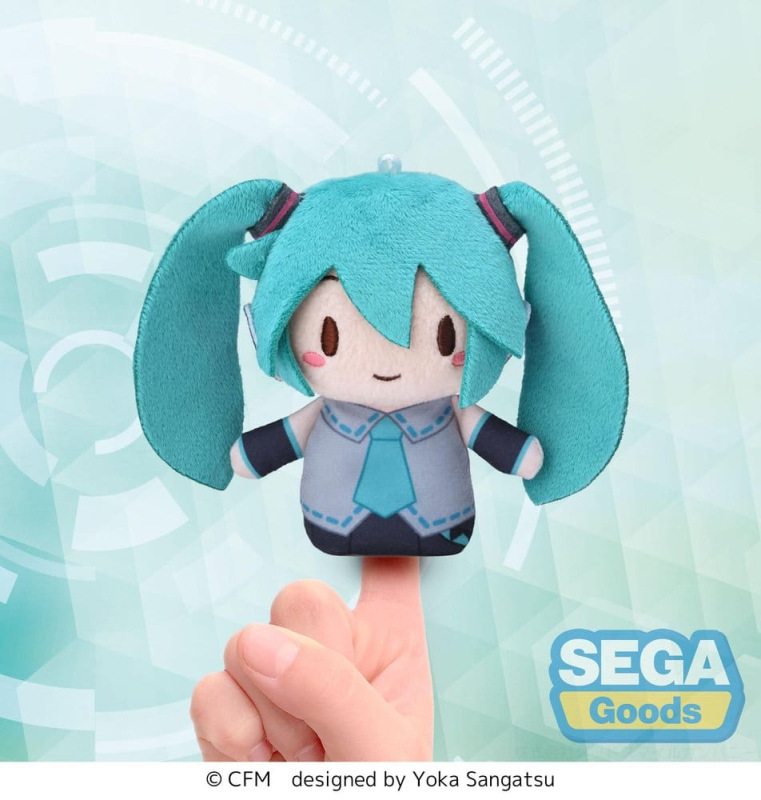 Hatsune Miku Fuwa Petit Plush Figure Finger Mascot 10 cm 4