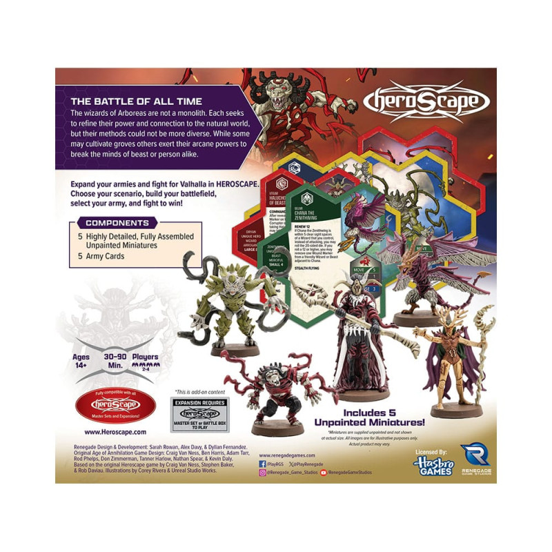 Heroscape Army Expansion Embers of War: Heroes of Arboreas *English Version* 1