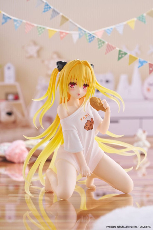 To Love-Ru Darkness PVC Statue Desktop Cute Figure Golden Darkness Roomwear Ver. 13 cm 1