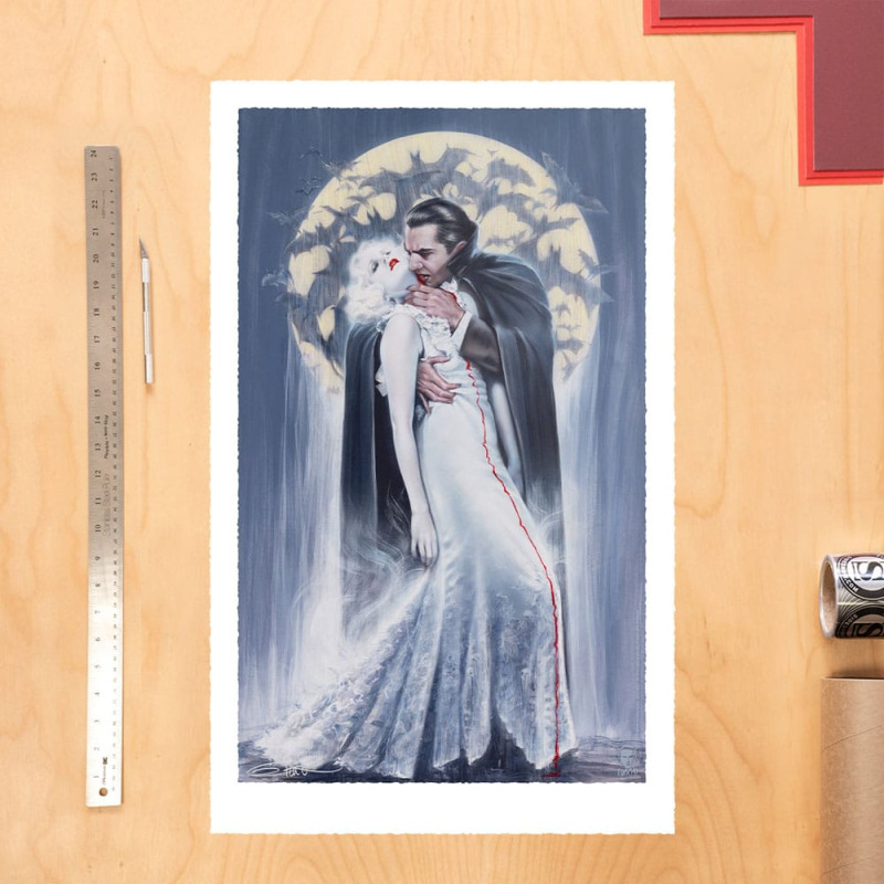 Dracula Art Print The Kiss by Olivia De Berardinis 70 x 43 cm - unframed 1