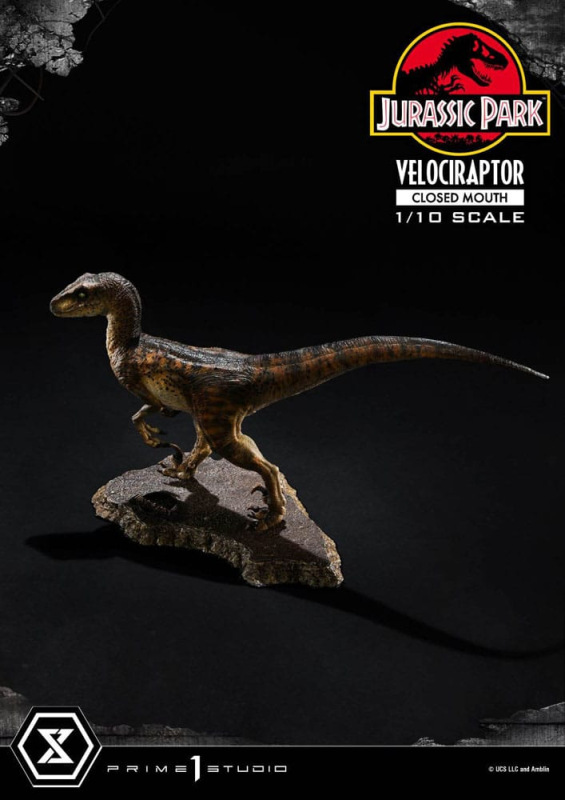 Jurassic Park Prime Collectibles Statue 1/10 Velociraptor Closed Mouth 19 cm 12