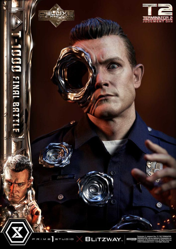 Terminator 2 Museum Masterline Series Statue 1/3 T-1000 Final Battle Deluxe Version 73 cm 5