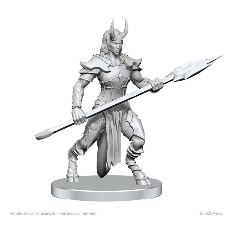 Pathfinder Deep Cuts Unpainted Miniatures Vordine (Infantry Devil) & Pitborn Rogue 2