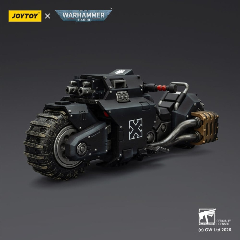 Warhammer 40,000 Raider-pattern Combat Bike Raven Guard with twin-linked bolt rifles 22 cm 4