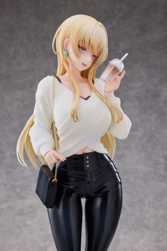 Original Character Statue 1/4 Aoi Koigakubo Illustrated by Fujiko Leather Pants Deluxe Edition 42 cm 2
