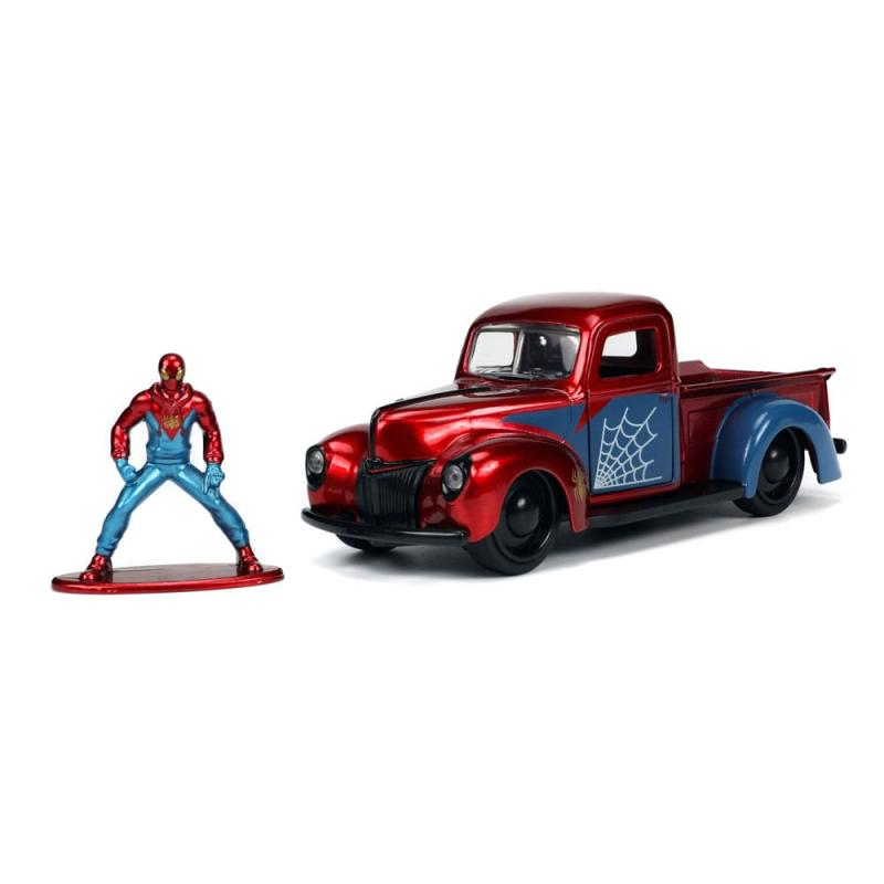 Marvel Diecast Model 1/32 1941 Ford Pick Up Spider-Man