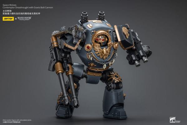 Warhammer The Horus Heresy Action Figure 1/18 Space Wolves Contemptor Dreadnought with Gravis Bolt C