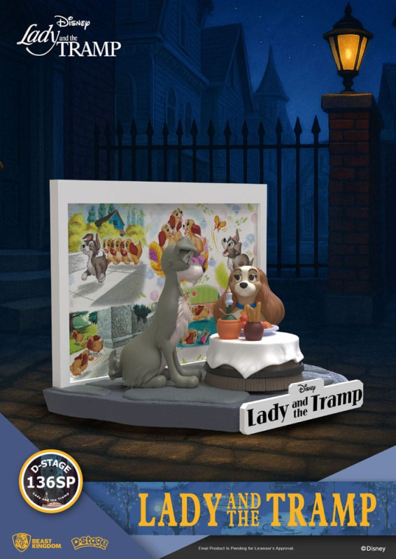 Disney D-Stage PVC Statue Lady and the Tramp 12 cm 2