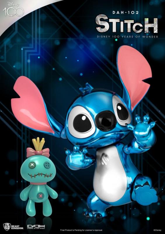 Disney 100 Years of Wonder Dynamic 8ction Heroes Action Figure 1/9 Stitch (Lilo & Stitch) 16 cm