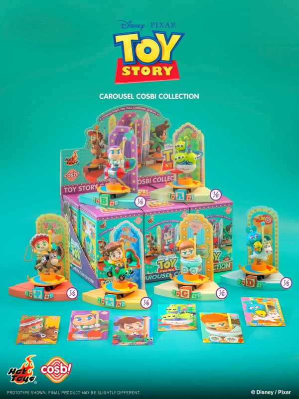 Toy Story Cosbi Mini Figures Carousel Collection 10 cm Blind Box Display (6) 9