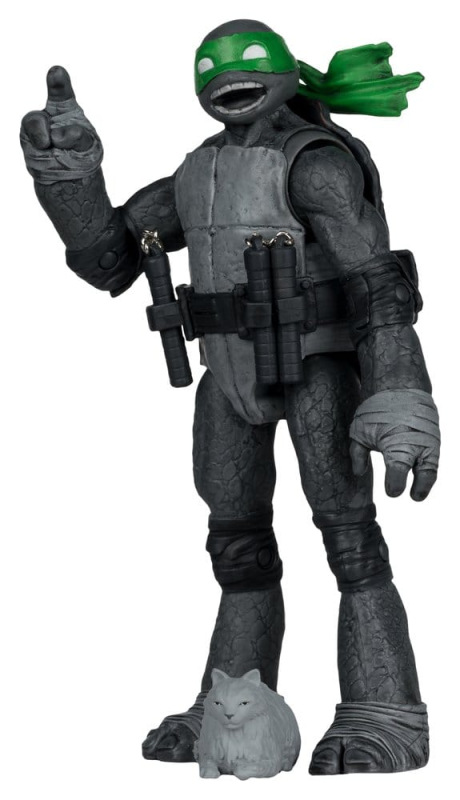 Teenage Mutant Ninja Turtles Page Punchers Action Figure Michelangelo (Black White & Green) (Red Pla