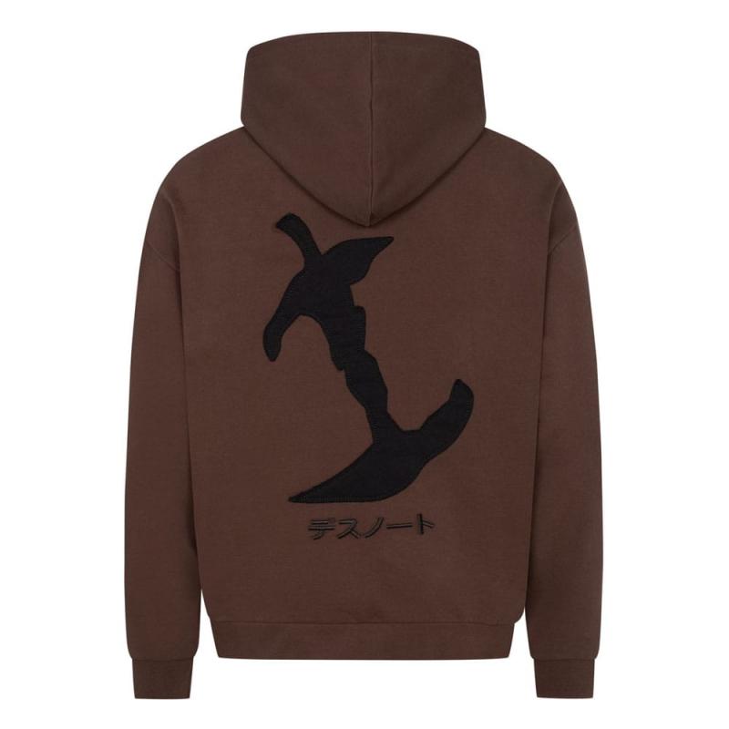 Death Note Hooded Sweater Graphic Brown