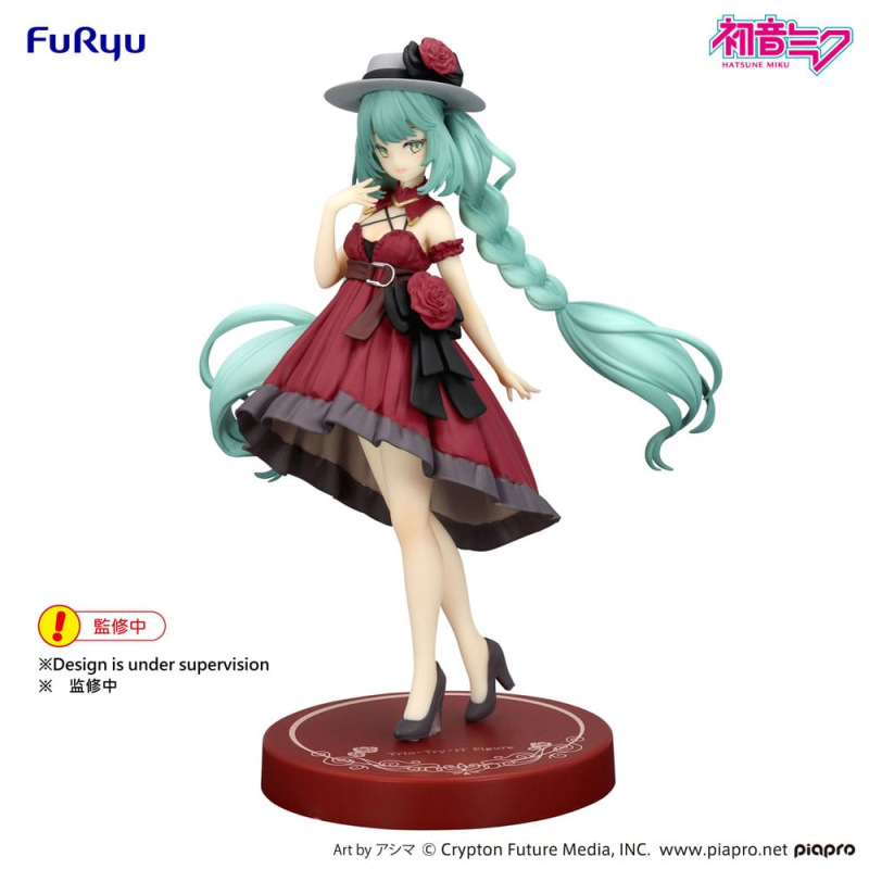 Hatsune Miku Trio-Try-iT PVC Statue Hatsune Miku Outing Dress Red Color Ver. 19 cm 1
