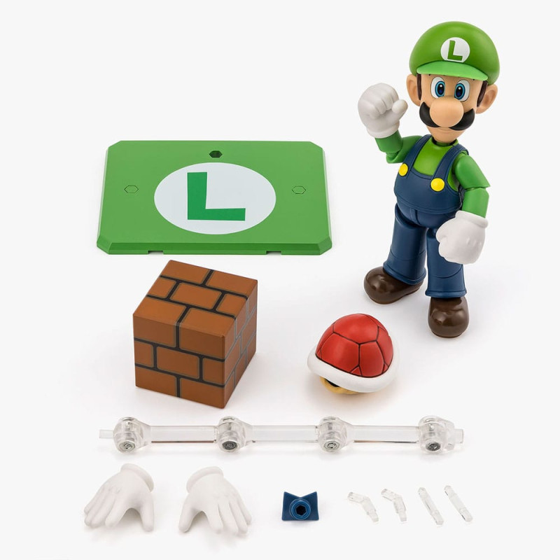 Super Mario S.H. Figuarts Action Figure Luigi 11 cm 4