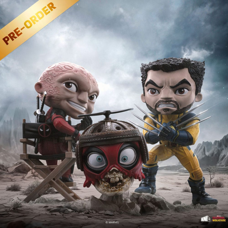 Deadpool & Wolverine Mini Co. PVC Figure Deadpool and Wolverine set Unmasked 14 cm 4